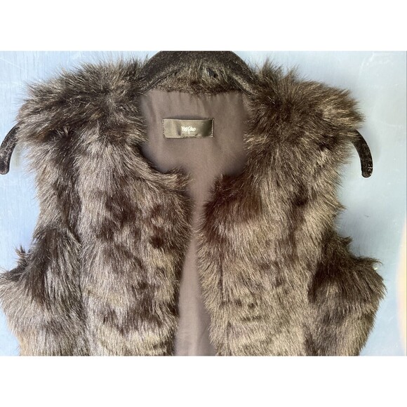 Mossimo Vest Womens Size X-Small Faux Fur Lined soft Fall Cozy - Picture 2 of 6
